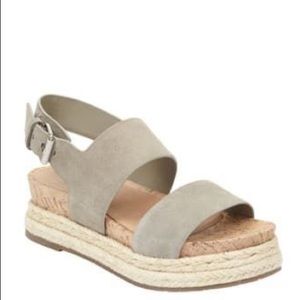Marc Fisher Oria tan espadrille platform sandals